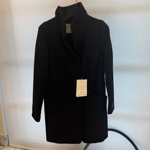 Wilfred Elegant Black Trench Coat